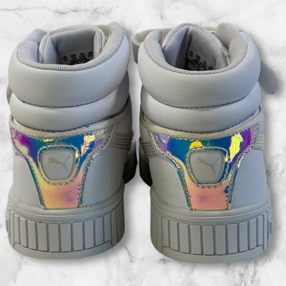 Girls Puma Carina 2.0 mid size 2.5 - Picture 3 of 7